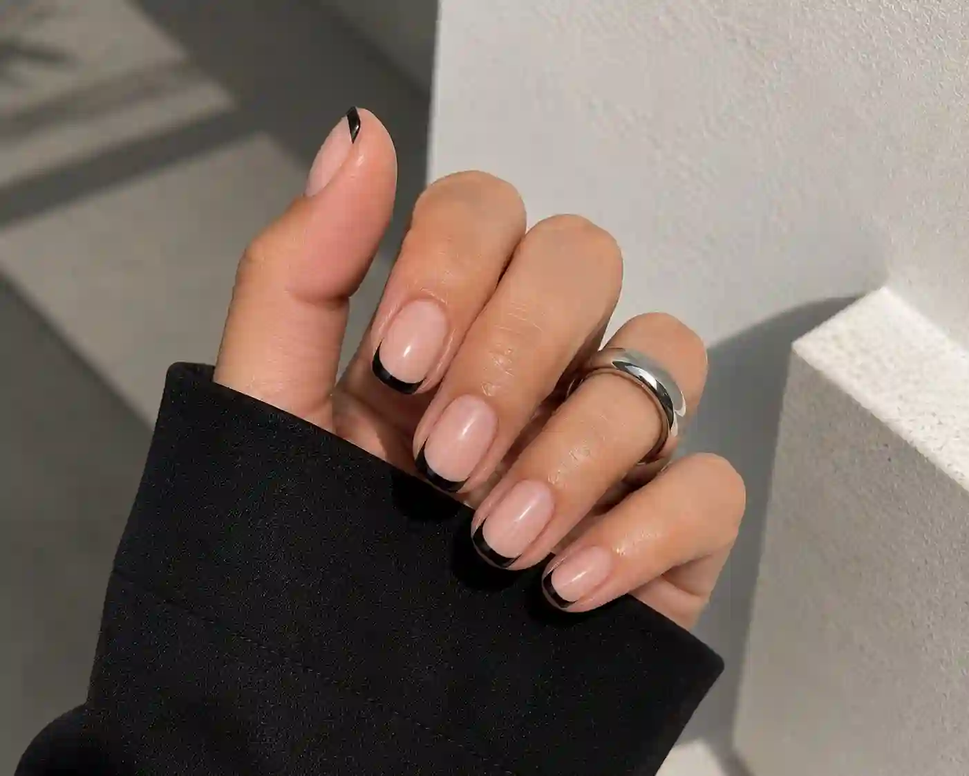 Black & Dark French Tips