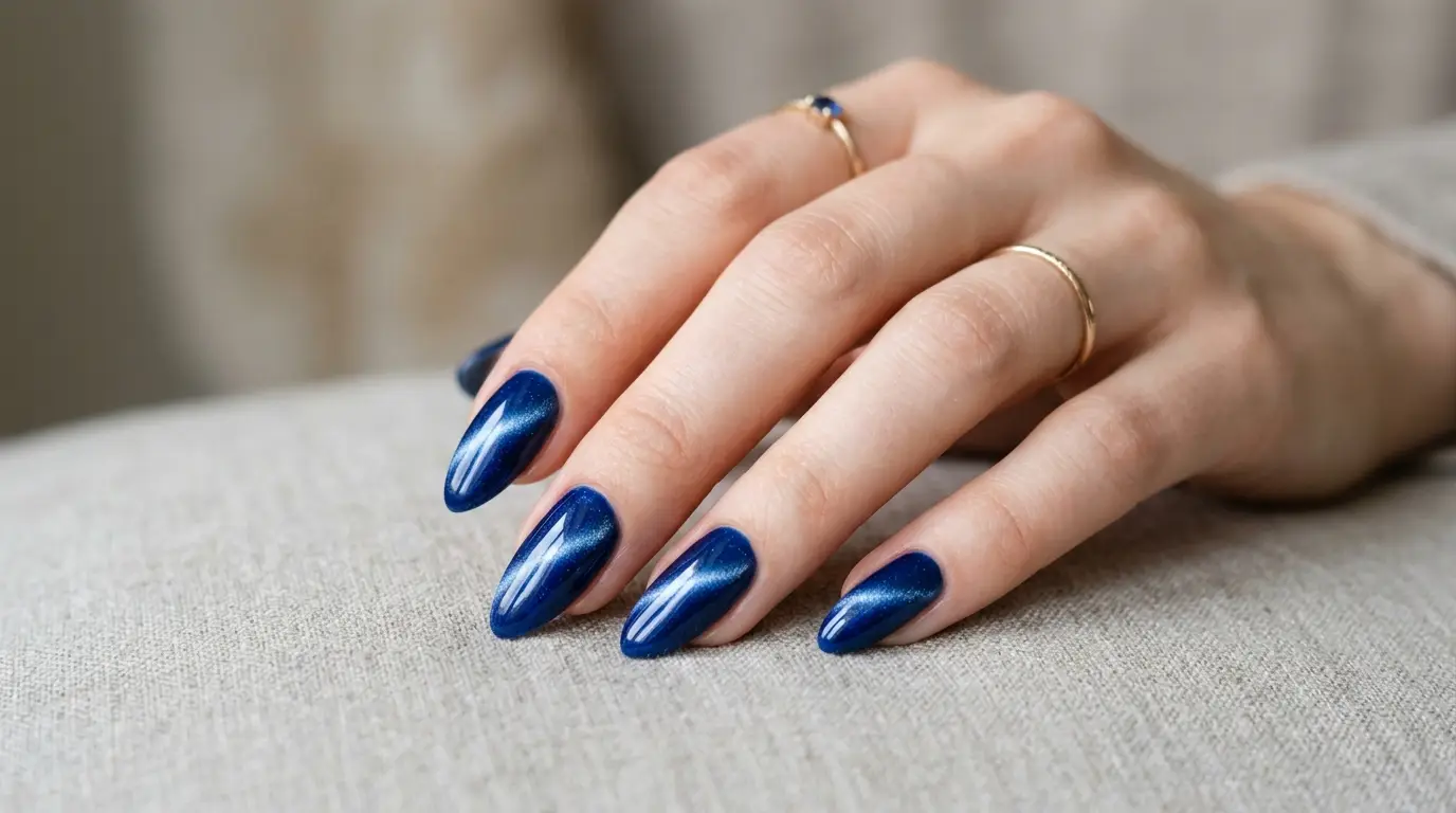 Blue Cat Eye Nail Ideas