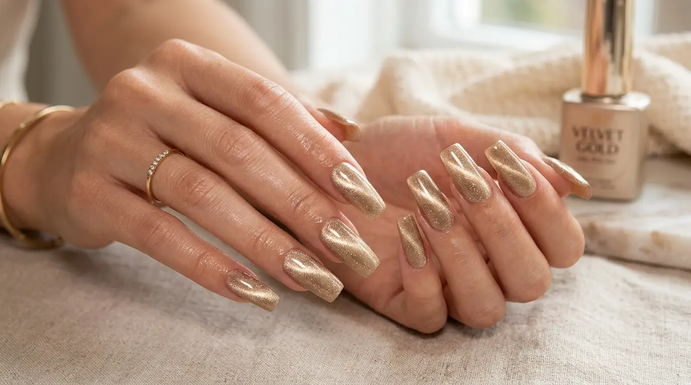 Champagne Gold Cat Eye Squares