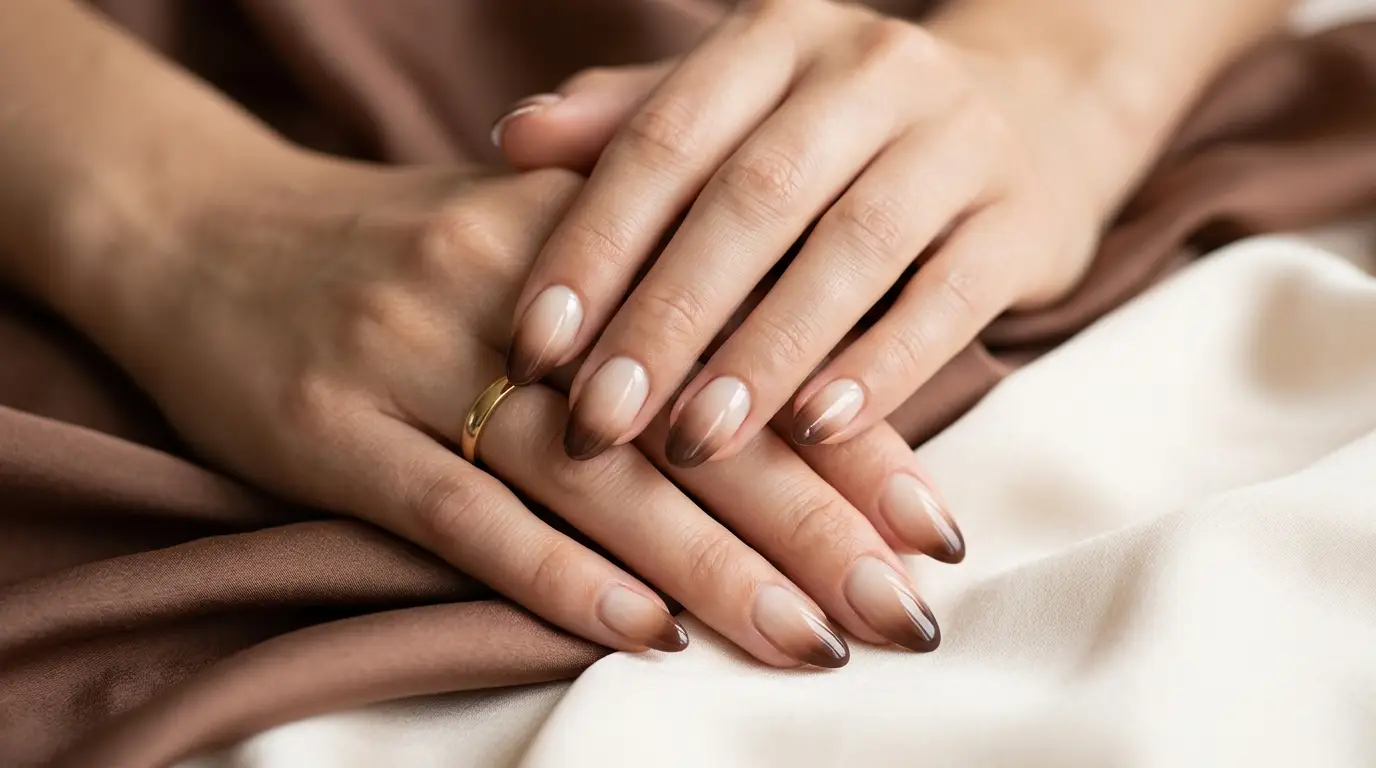 Chocolate-to-Cream Blurred Tips