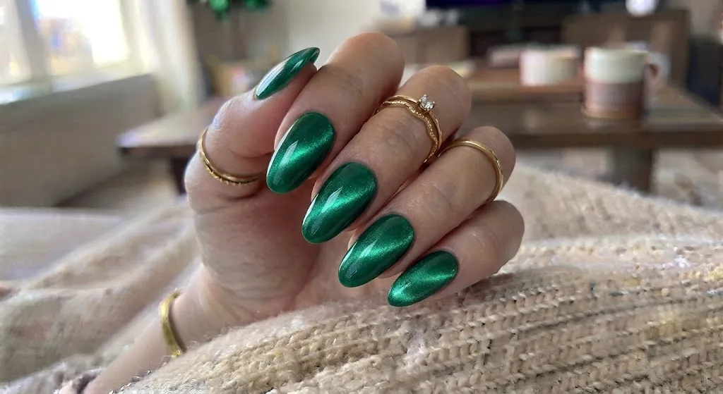 Emerald Jewel-Tone Cat Eye