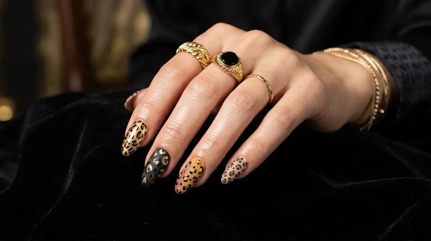 Fiercely Chic Animal Print Nail Designs
