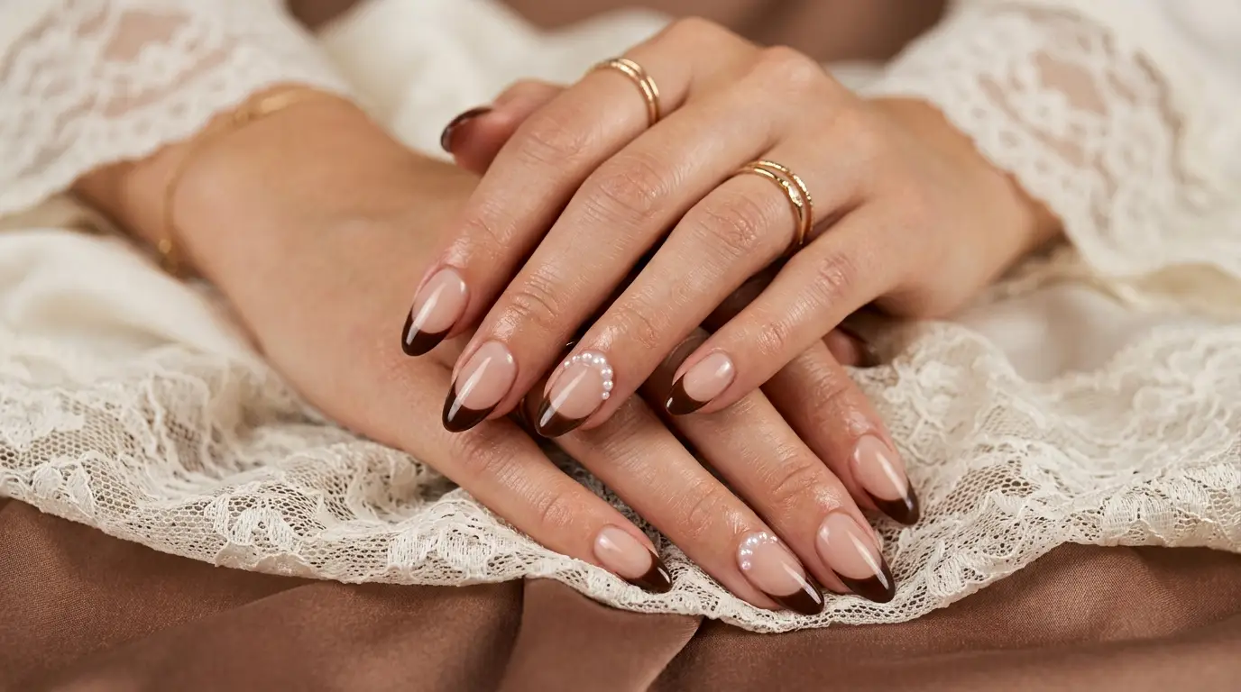Pearl Trim Chocolate Tips