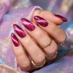 Pink Cat Eye Nail Design Ideas