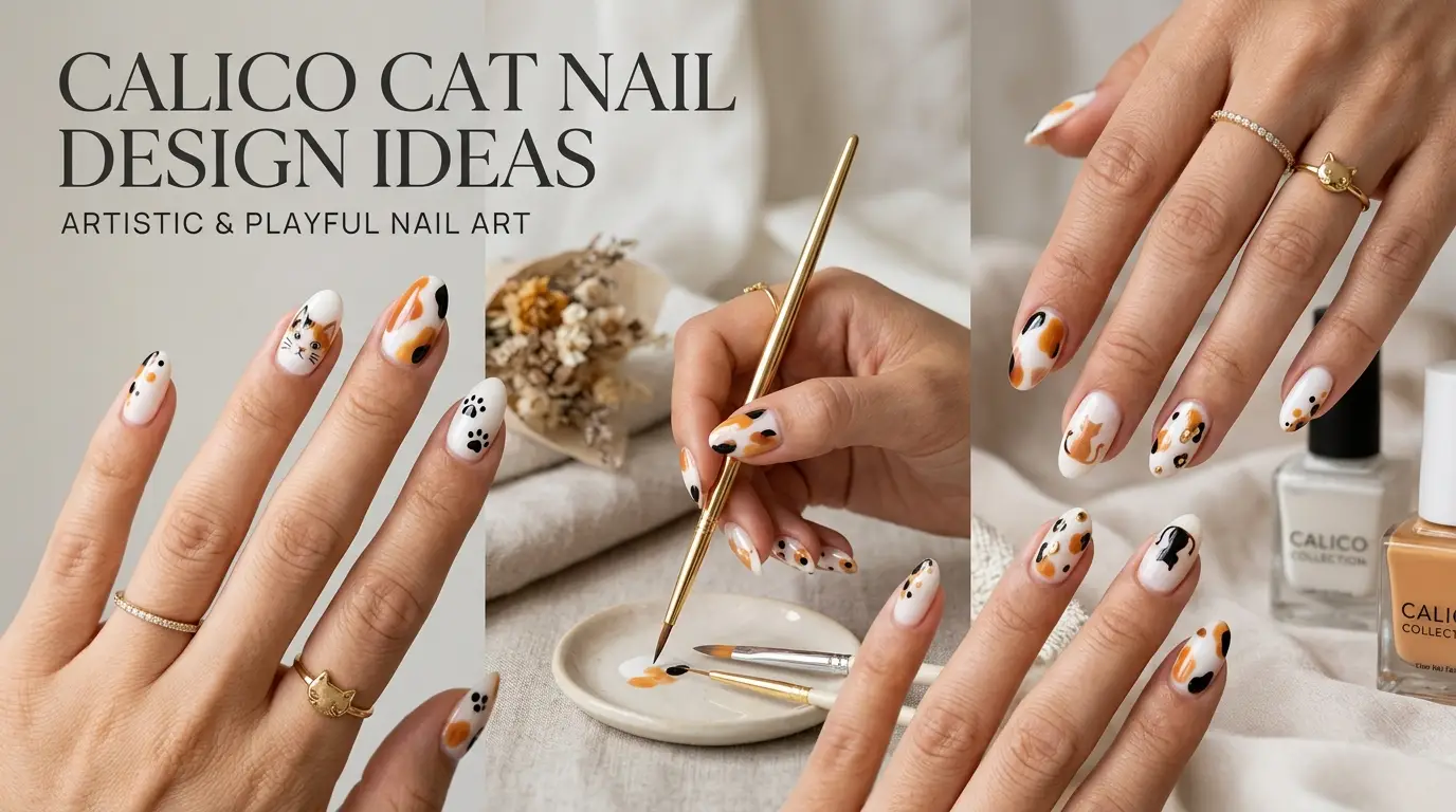 Calico Cat Nail Design Ideas