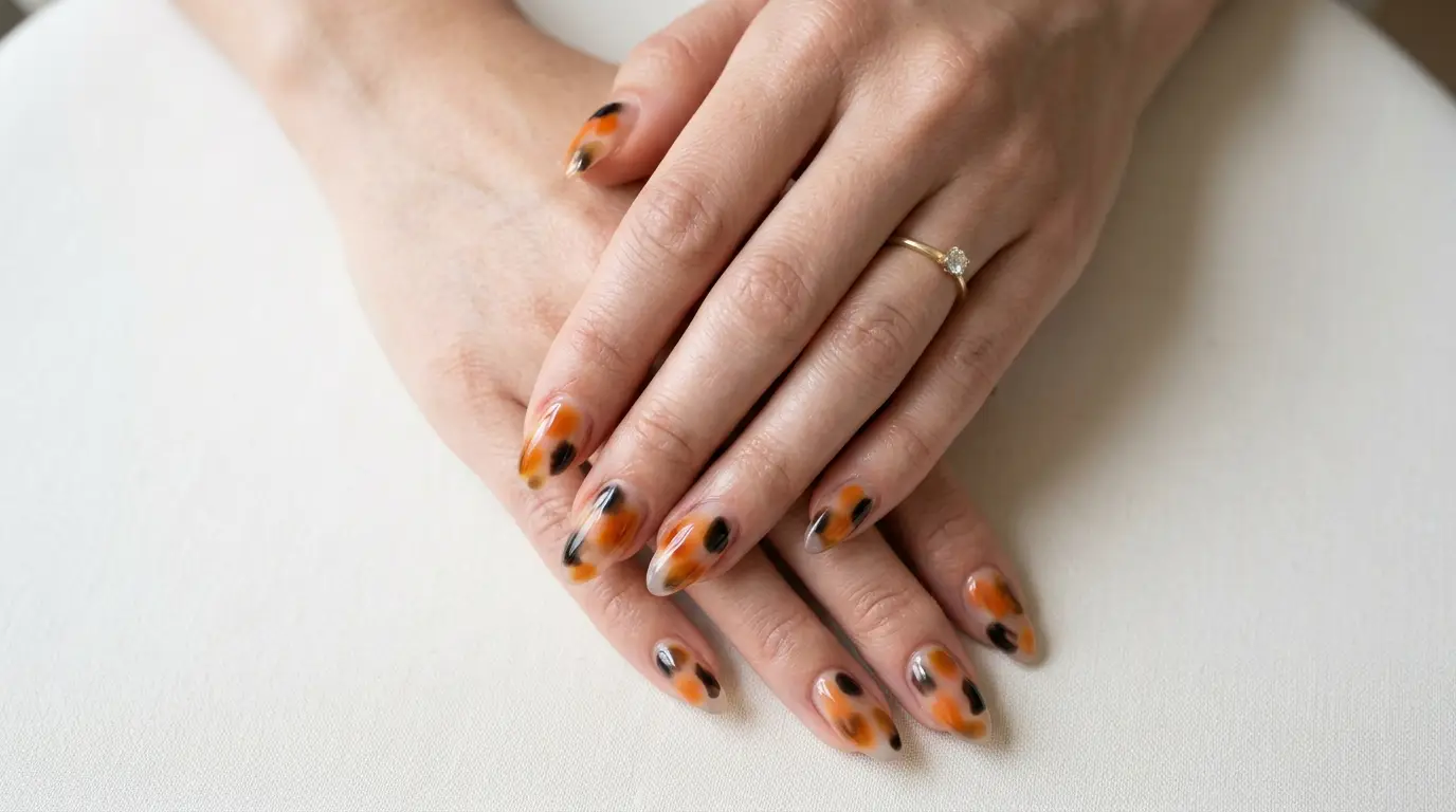 Calico Jelly Blob Nails