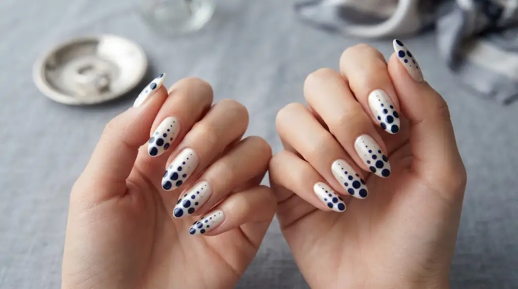 Fade Away Dot Gradient Nails