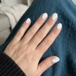 White Cat Eye Nails